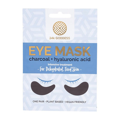 Charcoal + Hyaluronic Acid Eye Mask - 24K Goddess Single Pack