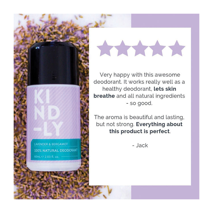 Lavender & Bergamot - 100% Natural Deodorant